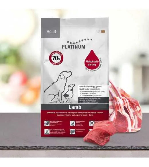 PLATINUM Adult Hundefoder 1,5 kg – 70 % frisk kød