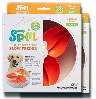 Paw Spin Activation slow feeder Orange