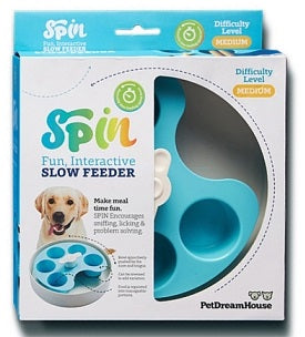 Paw Spin Aktiverings slowfeeder Blå