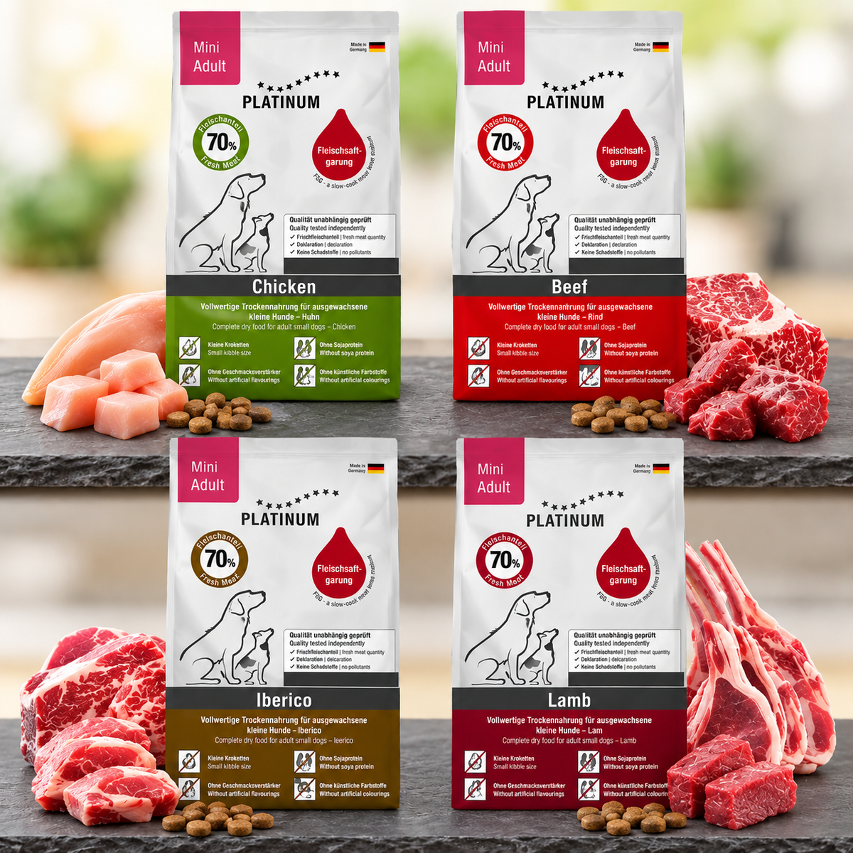 Platinum Mini Adult Hundefoder – 900 g