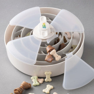 Paw Spin Spiral Slow Feeder Bowl – Twister Lid
