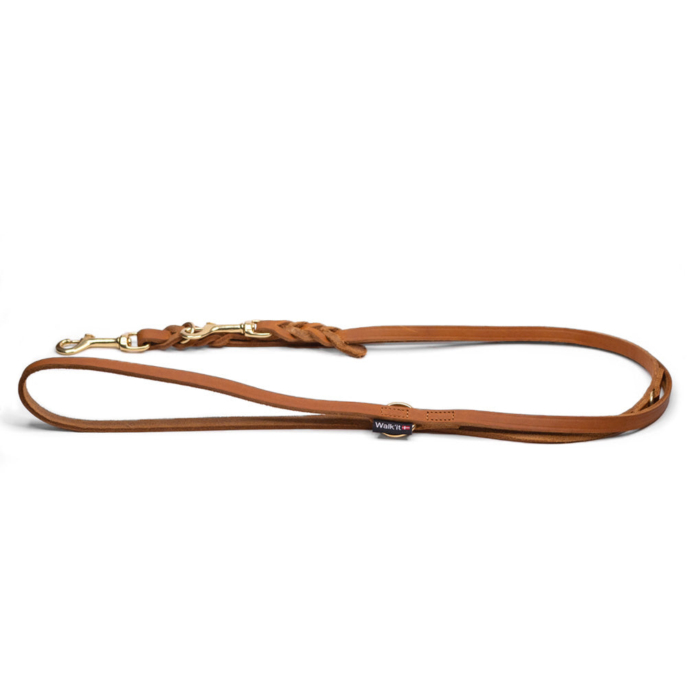 Walk'it Dressurline Cognac læder/messing