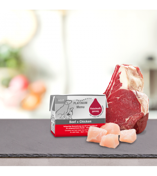 PLATINUM Menu Oksekød og Kylling 90 gram