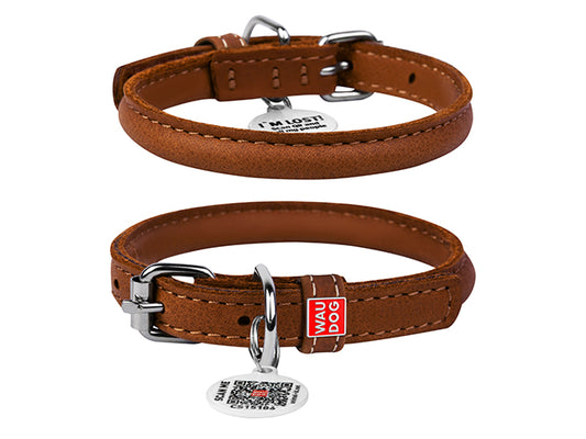 Collar Leather collar Brown